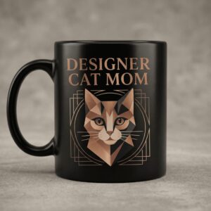 DESIGNER CAT MOM MUG