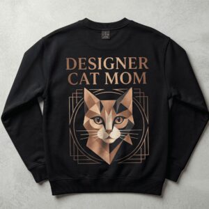 DESIGNER CAT MOM SWEATSHIRT