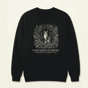 PLANT LOVER & CAT MOTHER SWEATSHIRT