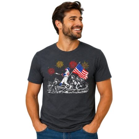Patriotic Crossing Graphic Tee Meowora